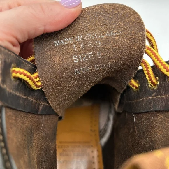 Dr. Martens Doc England MIE Rare 90's Vintage Crazy Horse 1460 Boots UK5 US7 Y2K - Picture 12 of 12